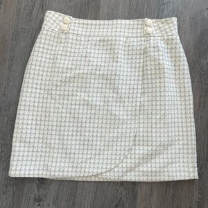 Chadwicks Women’s Plus Size 18 Cream Textured Pencil Skirt Business Office